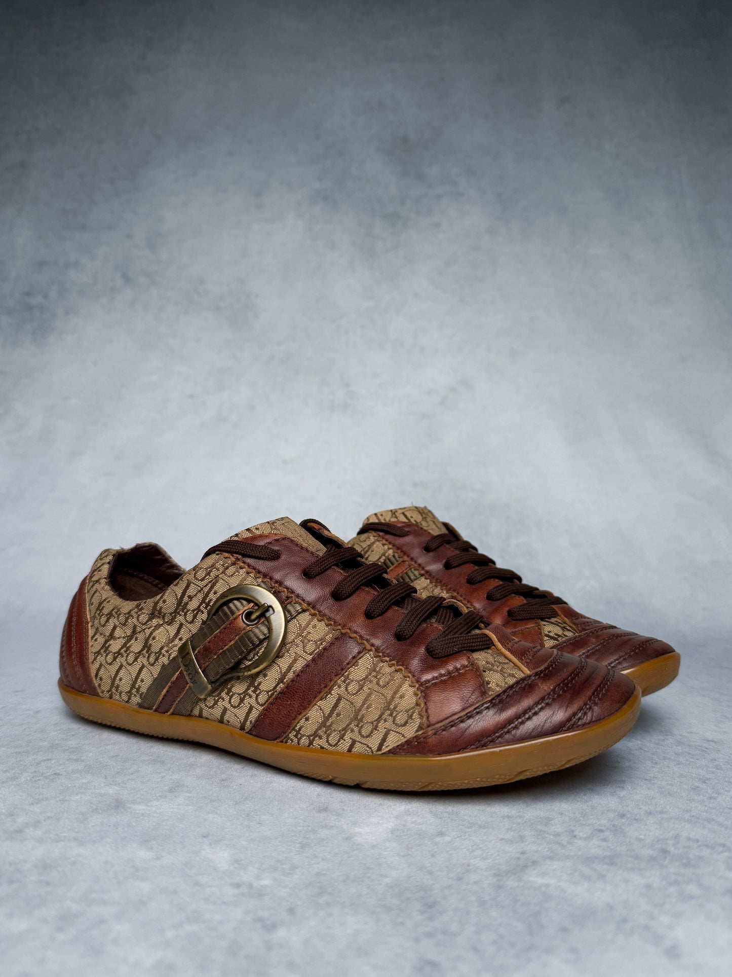 Dior Vintage Monogram Sneaker Leather/Canvas Brown (39)