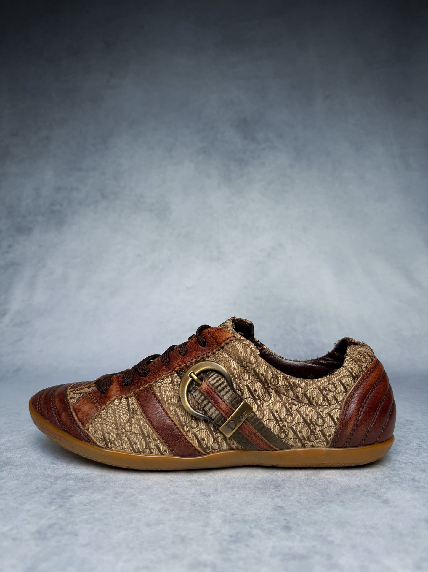Dior Vintage Monogram Sneaker Leather/Canvas Brown (39)