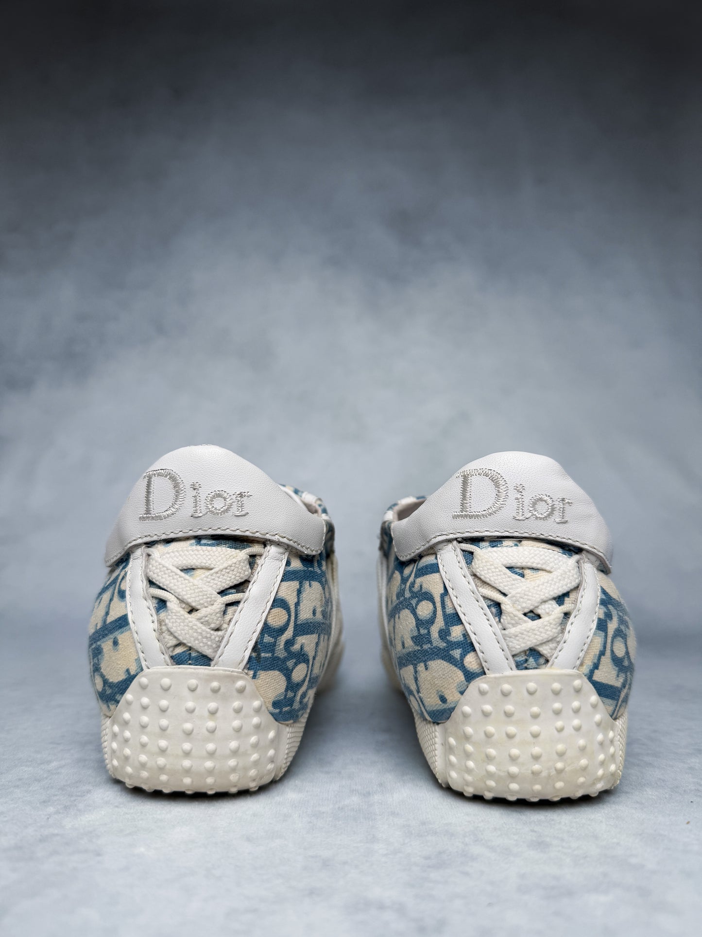 Dior Vintage Monogram Sneaker Canvas/Leather Blue/White (39)