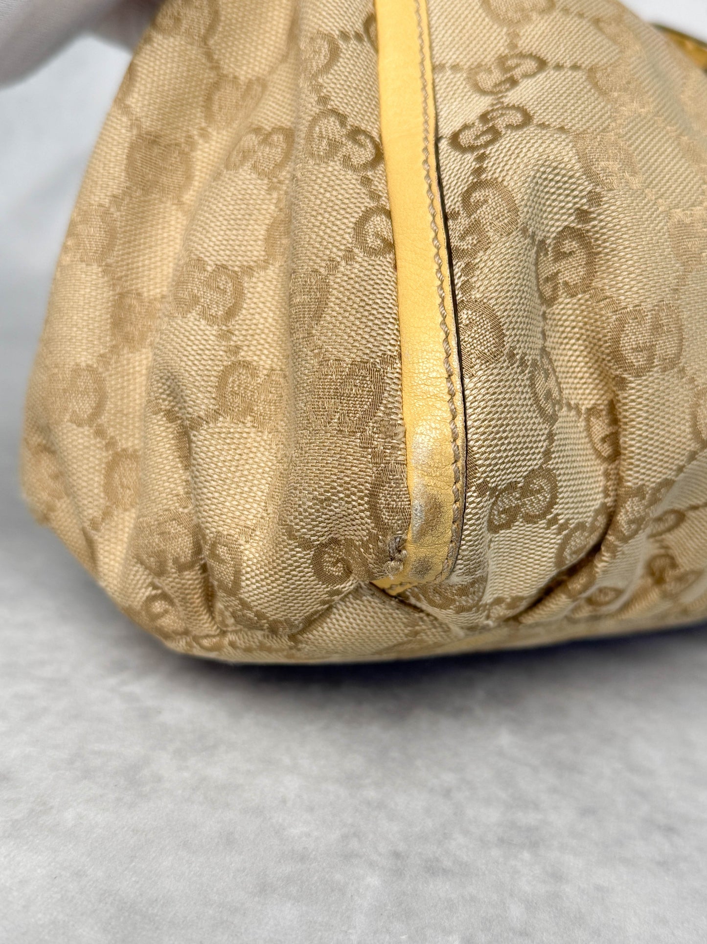 Gucci Vintage Abbey D-Ring Bag Leather/Canvas