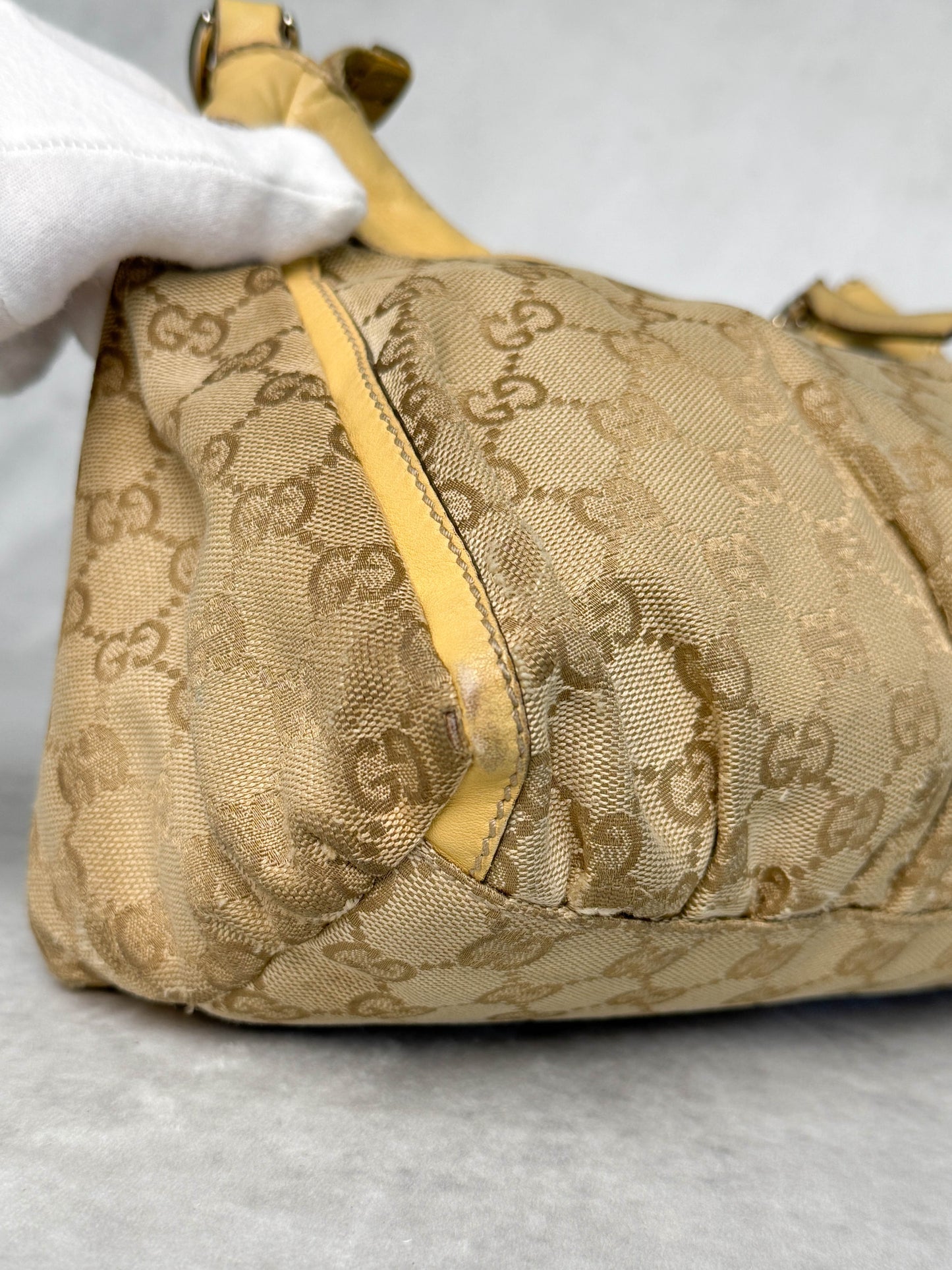 Gucci Vintage Abbey D-Ring Bag Leather/Canvas