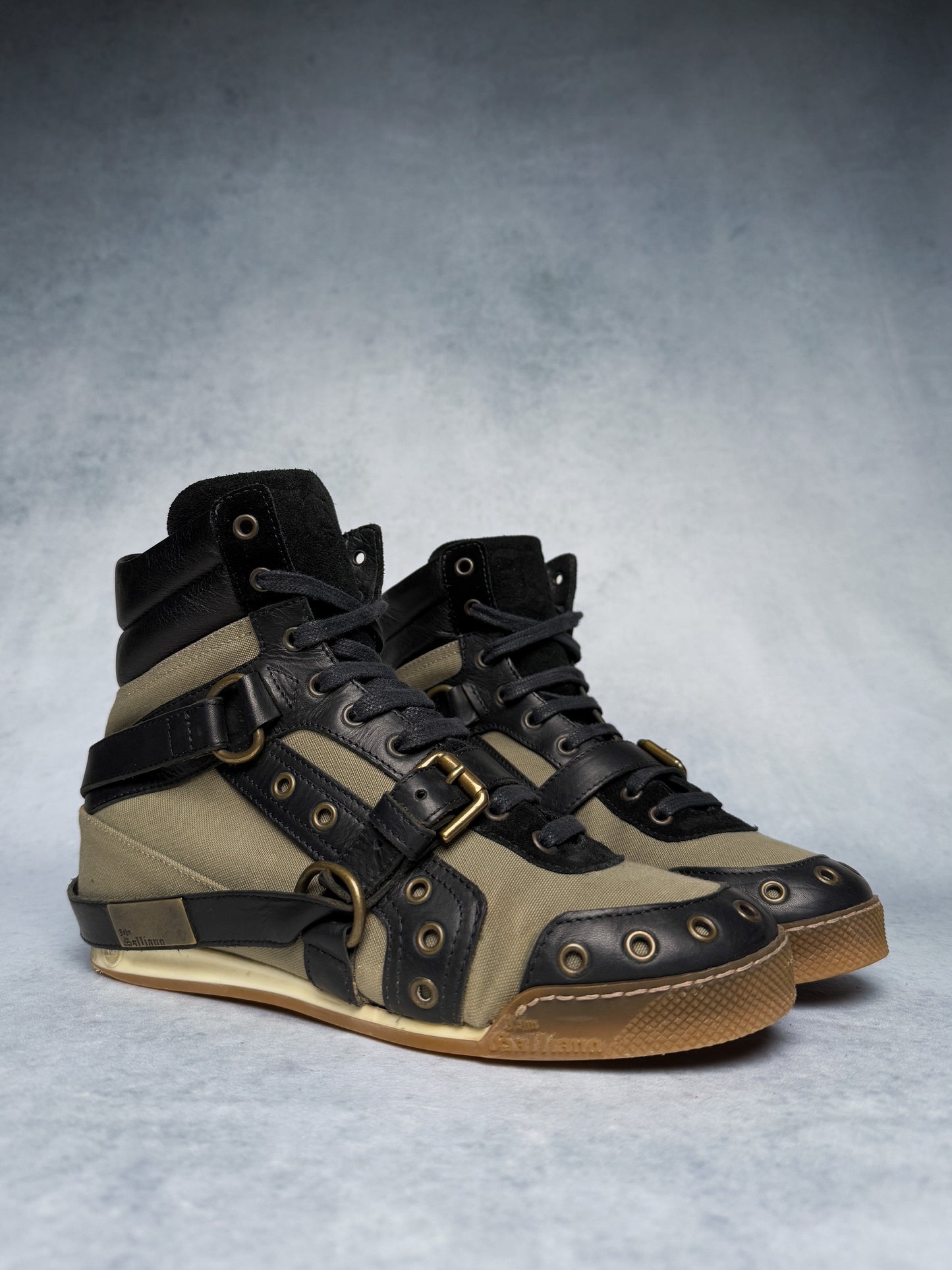 John Galliano Strap Sneaker Leather/Fabric (40)