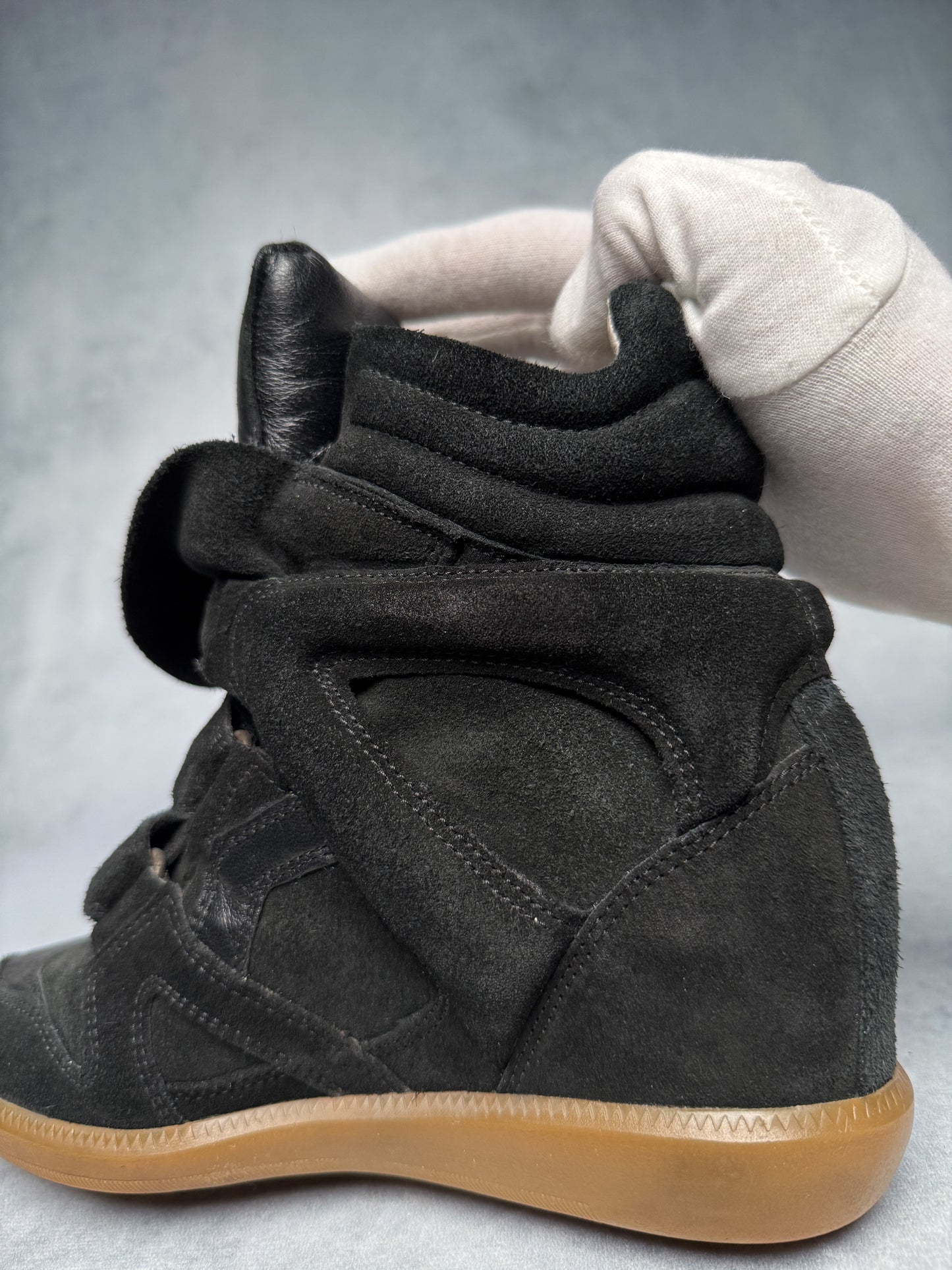 Isabel Marant Bekett Wedge Sneaker Black (37)