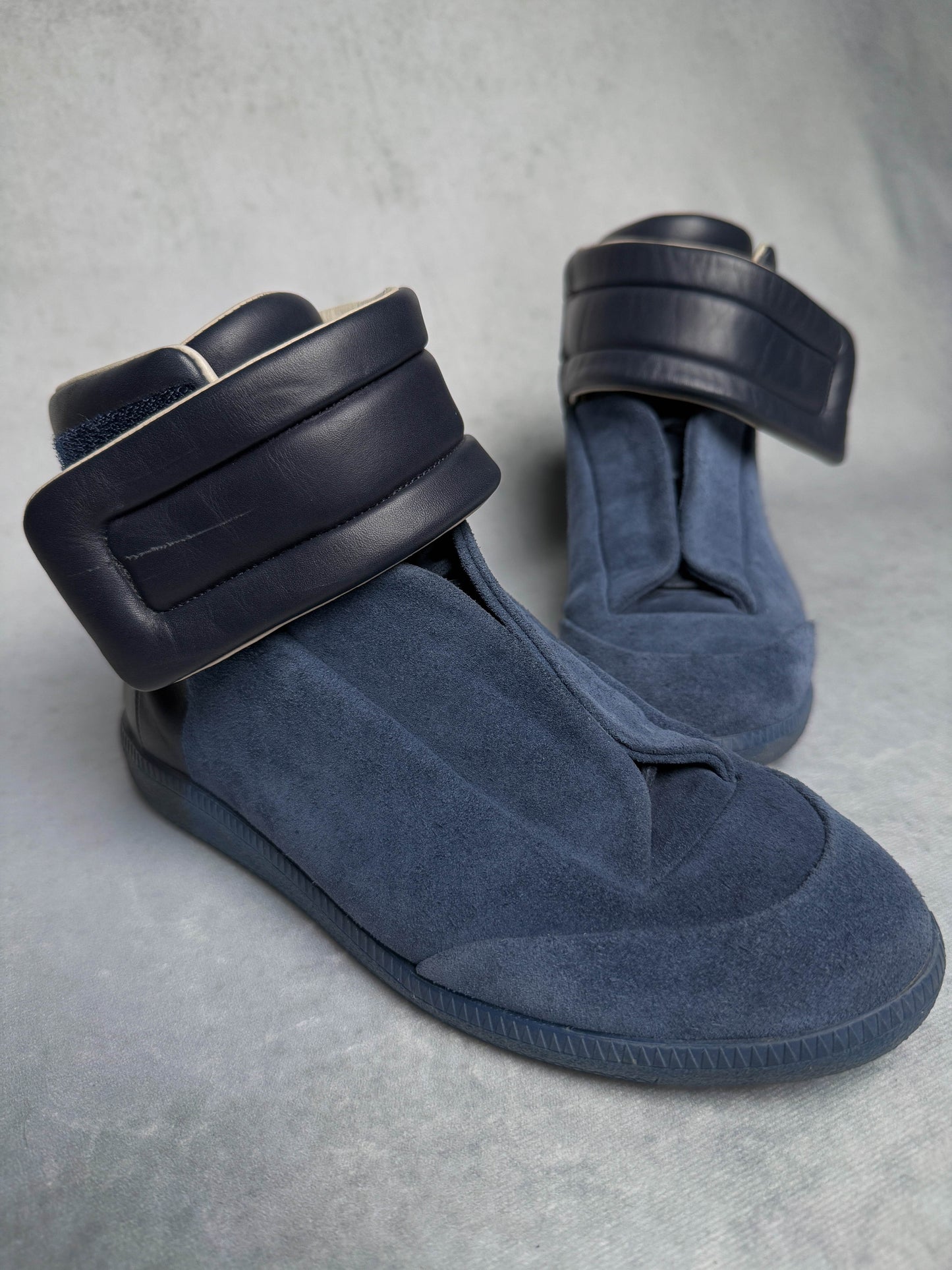 Maison Margiela Future High Dark Blue Suede (42)