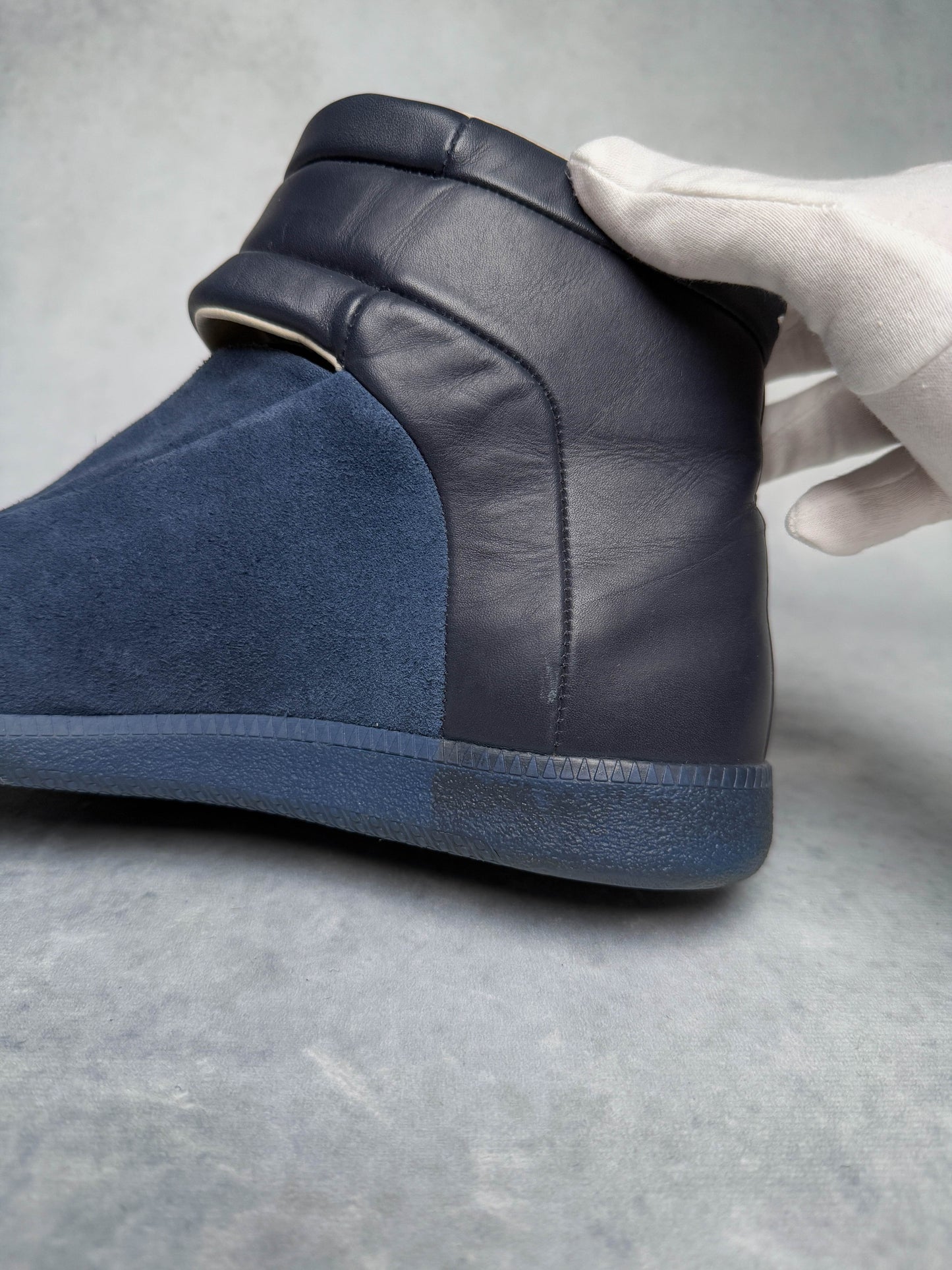 Maison Margiela Future High Dark Blue Suede (42)
