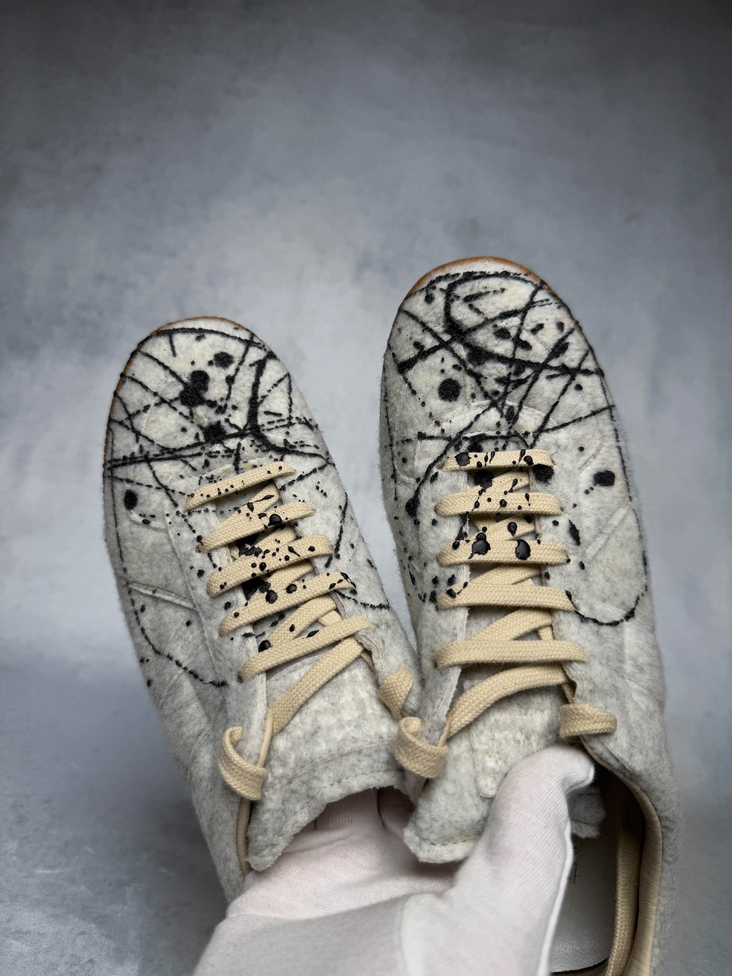 Maison Margiela Replica Felt Black Paint Splatter (42)