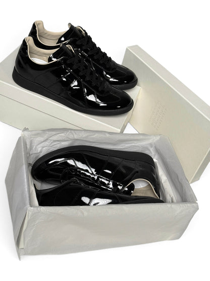 Maison Margiela Black Patent Leather GATs (41)