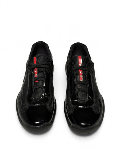 Prada Vintage America's Cup Black Patent Leather