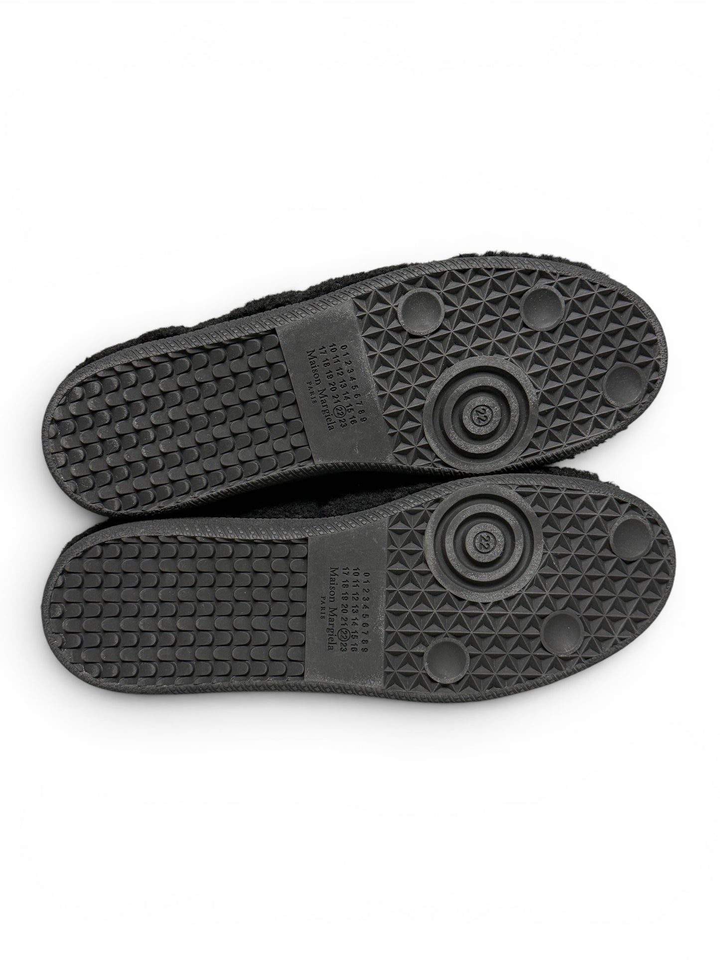 Maison Margiela Black Faux Shearling GATs (43)