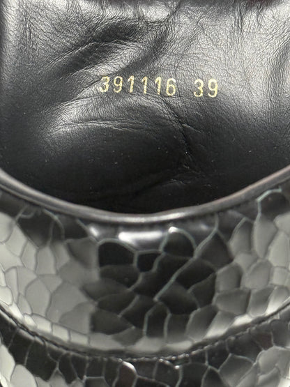 Balenciaga Cracked Leather High-Top Black (39)