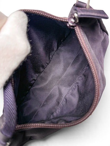 Prada Nylon Pochette Dark Purple