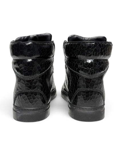Balenciaga Cracked Leather High-Top Black (39)