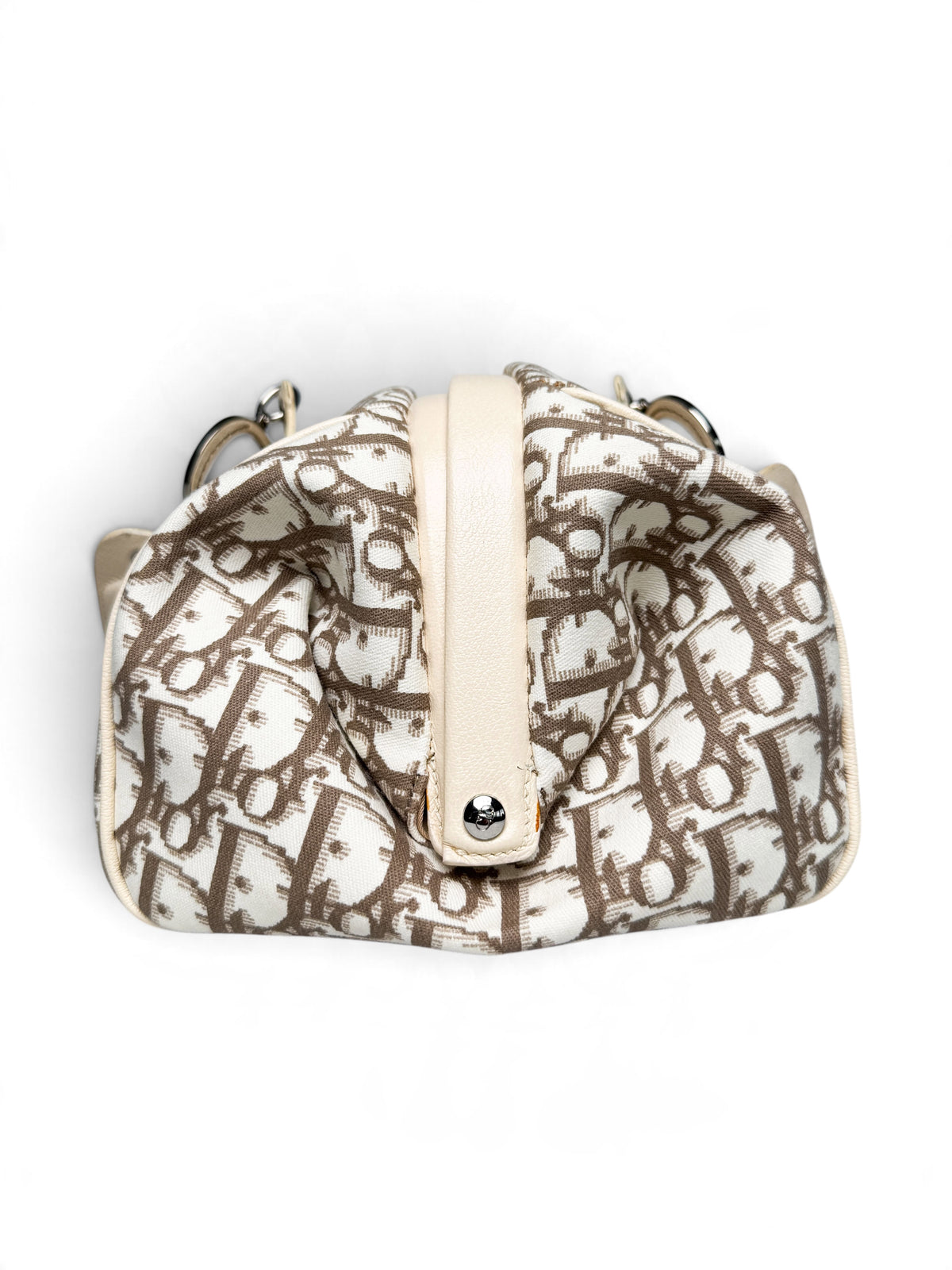 Dior 2005 Diorissimo Floral Embroidered Trotter Bag