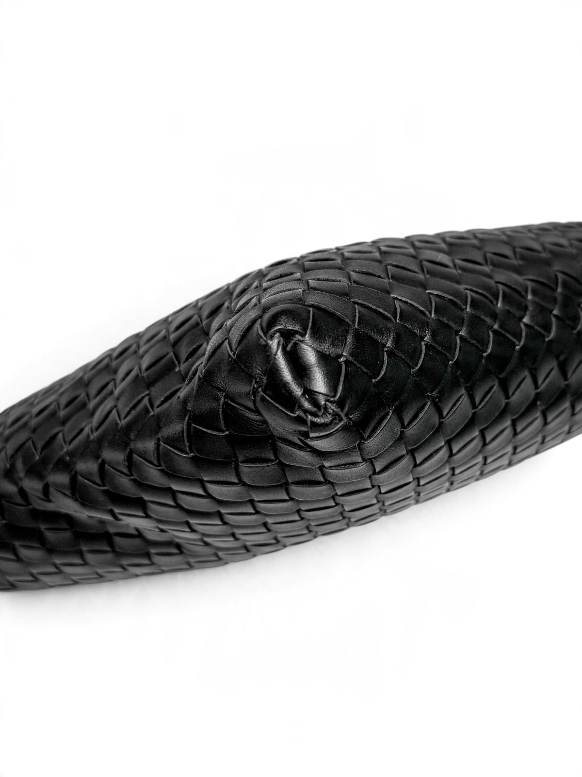 Bottega Veneta Intrecciato Messenger Bag Black