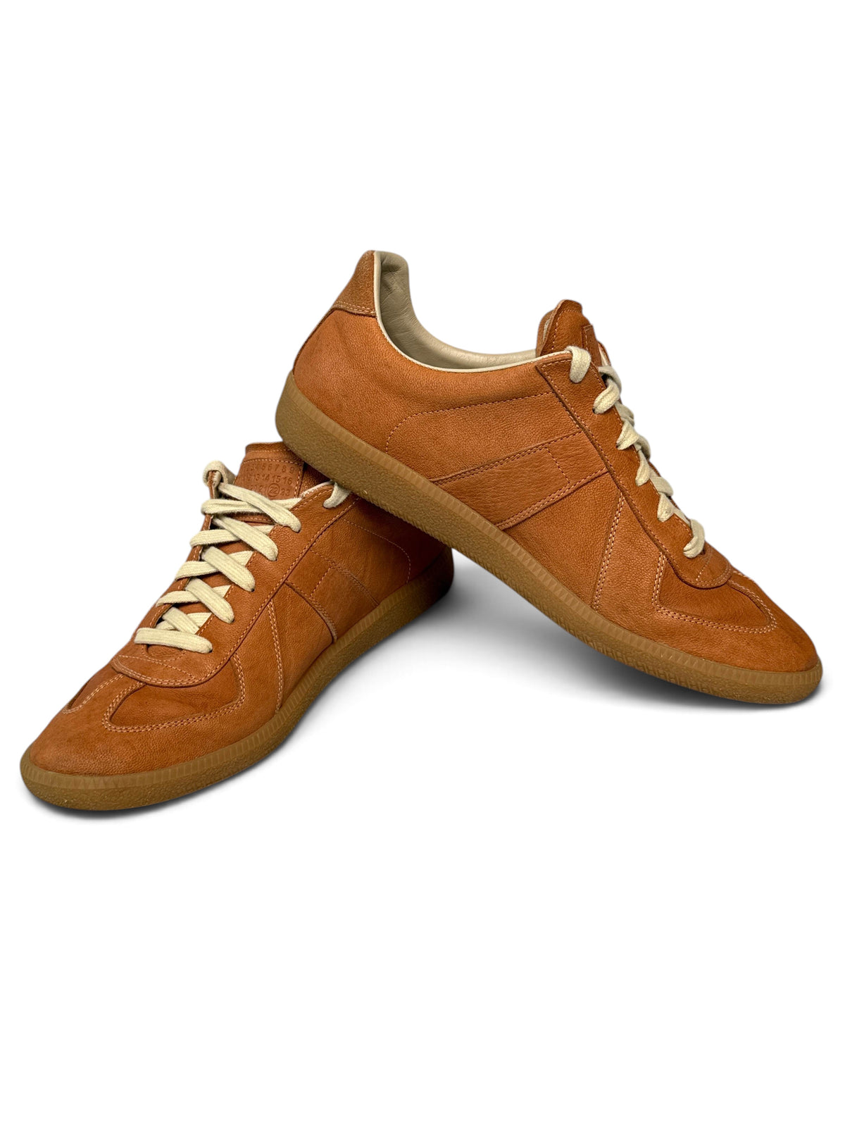 Maison Margiela Replica Low Grained Leather Caramel (43)
