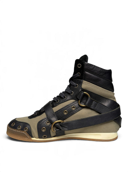 John Galliano Strap Sneaker Leather/Fabric