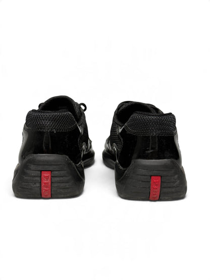 Prada Vintage America's Cup Black Patent Leather