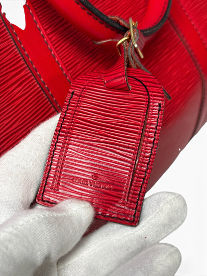 Louis Vuitton Keepall 50 Epi Leather Red 2010