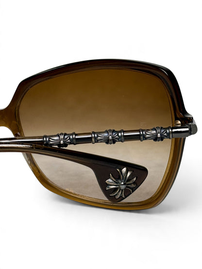 Chrome Hearts IKU-IKU Sunglasses Brown