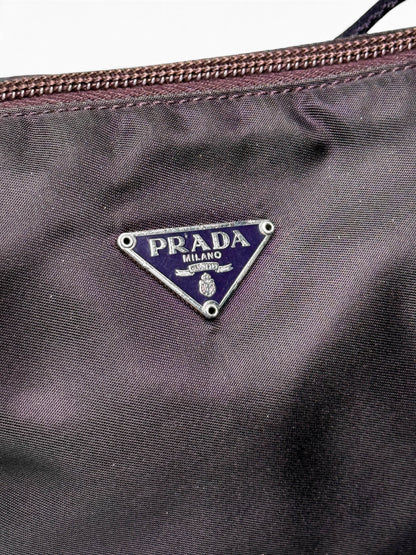 Prada Nylon Pochette Dark Purple