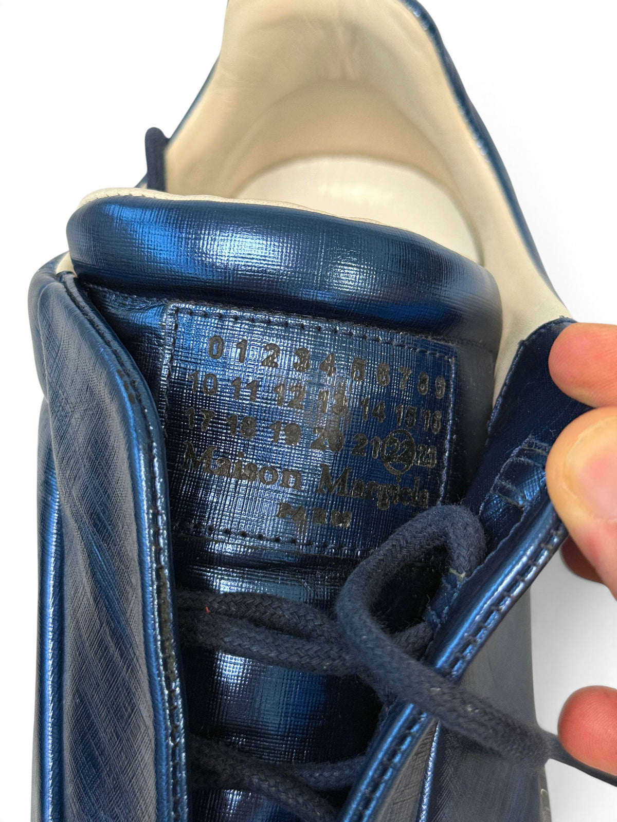 Maison Margiela Future Low Blue Metallic