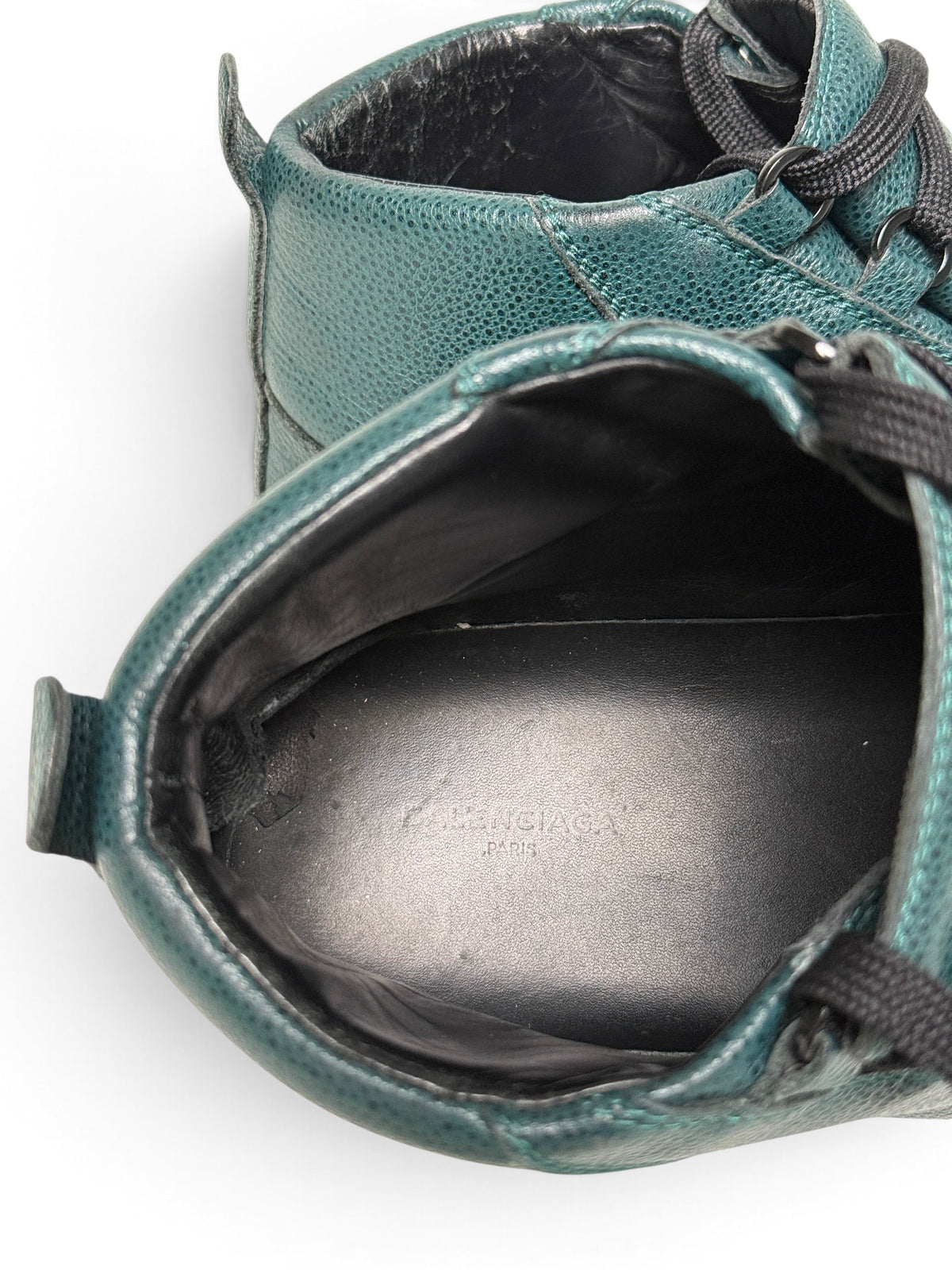Balenciaga Arena High Full Grain Leather Petrol (44.5)