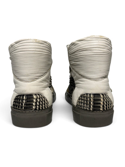 Balenciaga High-Tops Suede and Plisse Leather