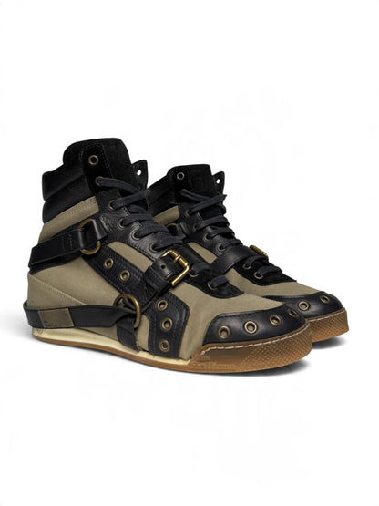 John Galliano Strap Sneaker Leather/Fabric