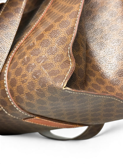 Celine Vintage Brown Macadam Tote Bag