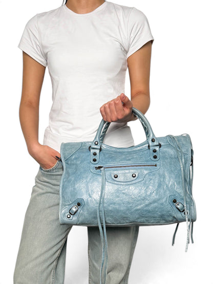 Balenciaga Classic City Bag Light Blue