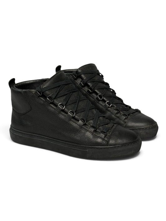 Balenciaga Arena High Black Full Grain Leather (43)