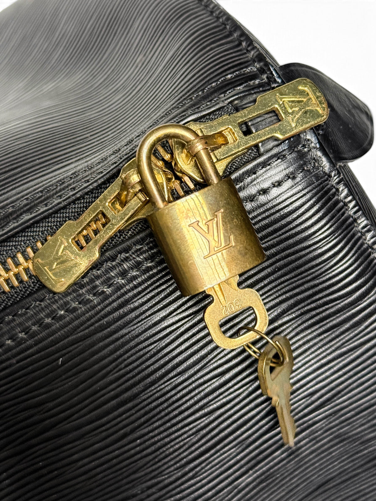 Louis Vuitton 1993 Keepall 55 Black Epi Leather