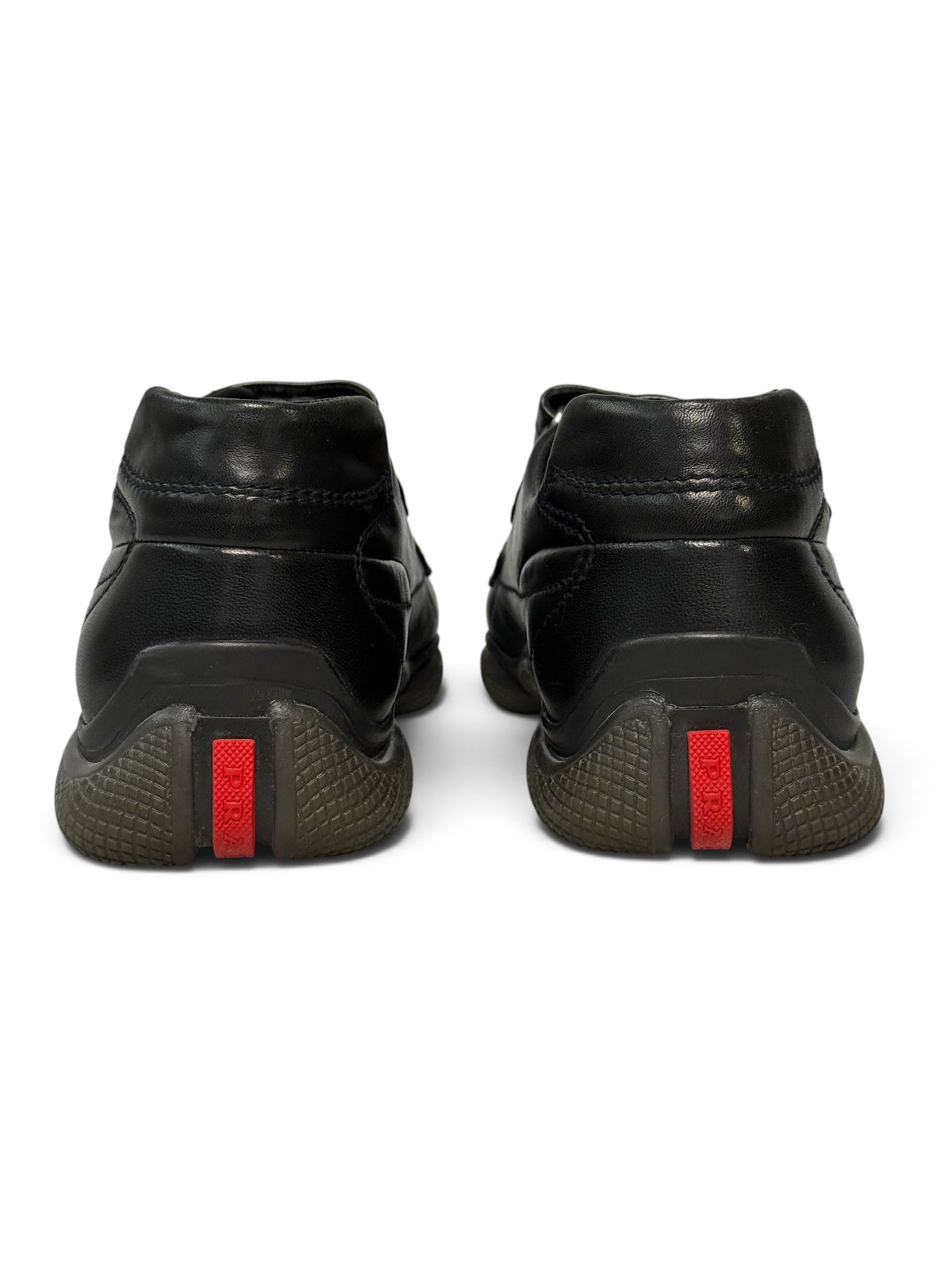 Prada Sport Vintage Trainer Black Leather (44)