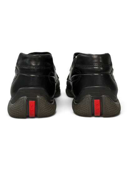 Prada Sport Vintage Trainer Black Leather (44)
