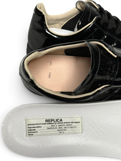 Maison Margiela Black Patent Leather GATs (41)