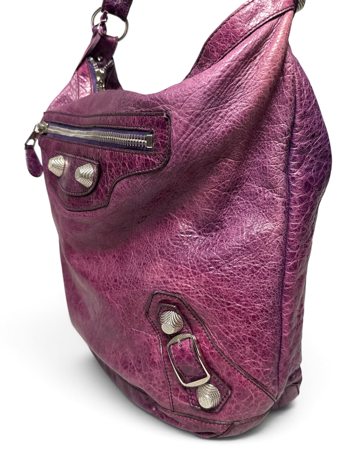 Balenciaga Day Hobo Bag Purple Giant 21