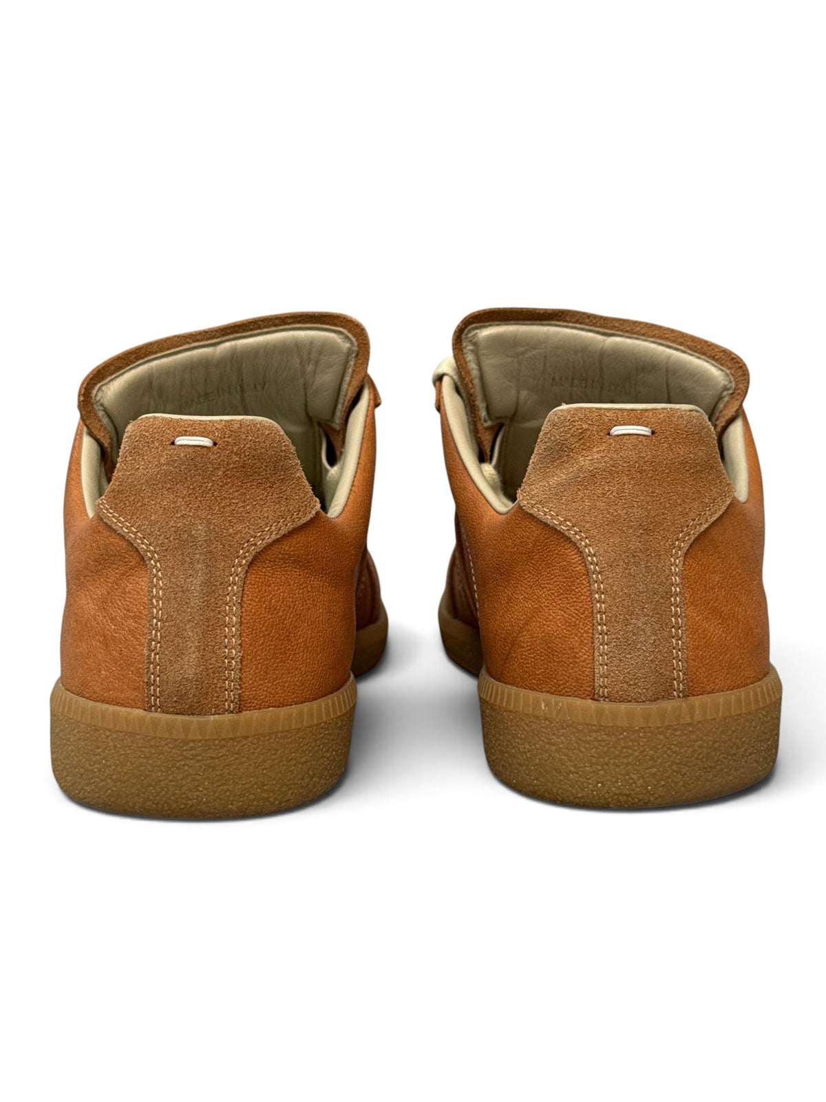 Maison Margiela Replica Low Grained Leather Caramel (43)