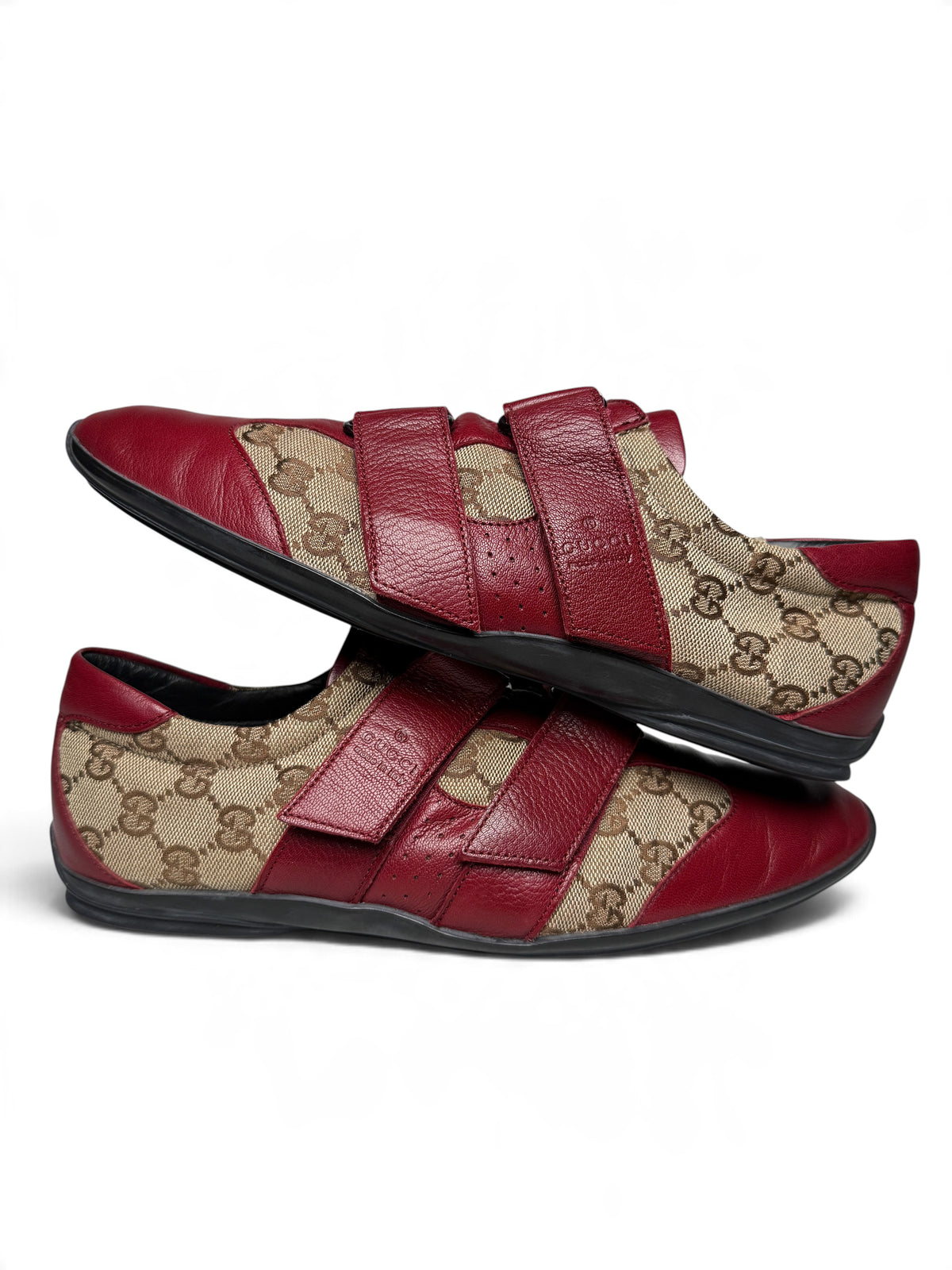 Gucci Vintage Monogram Sneaker Leather/Canvas Red