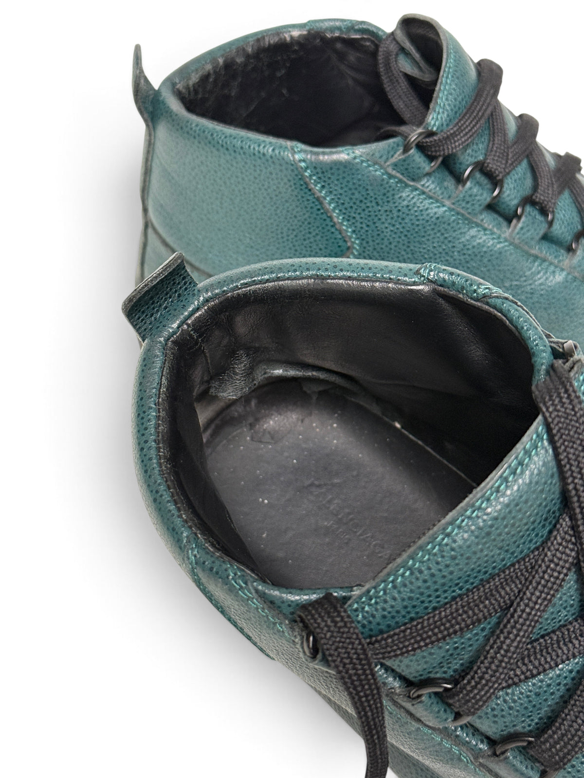 Balenciaga Arena High Full Grain Leather Petrol (44.5)