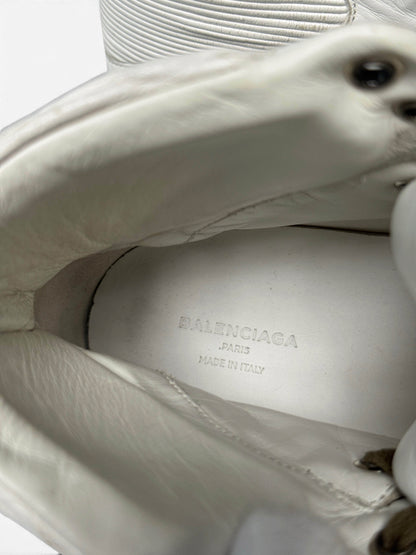 Balenciaga High-Tops Suede and Plisse Leather