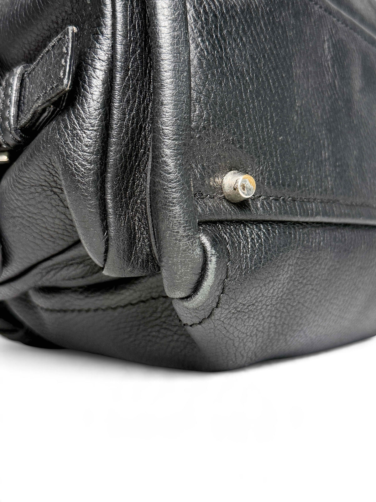 Prada Vitello Daino Black Leather Tote Bag