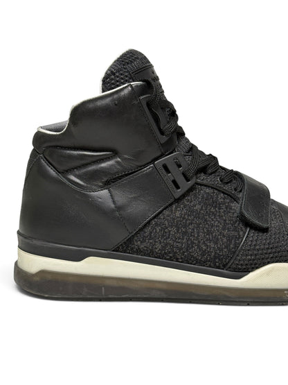 Louis Vuitton SS2015 Black Trailblazer Knit/Leather Strap Sneaker (44)