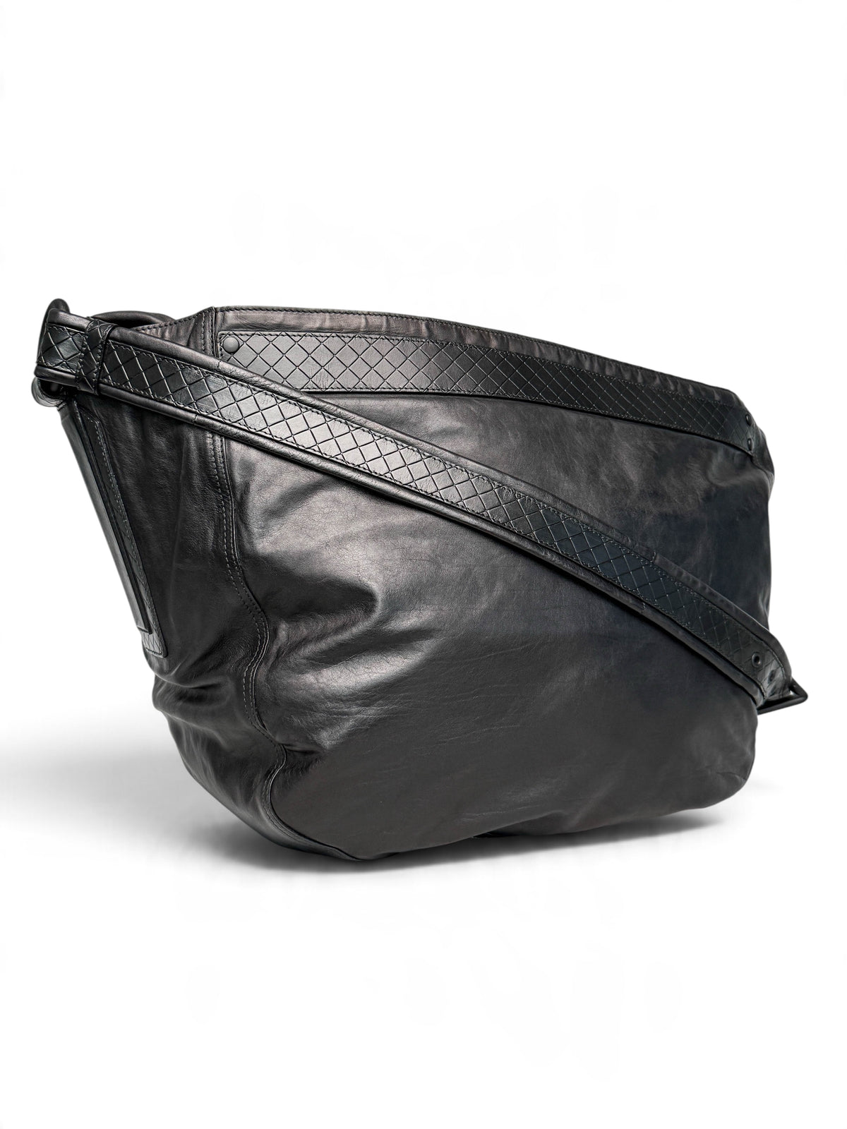 Bottega Veneta Large Intrecciato Strap Leather Bag