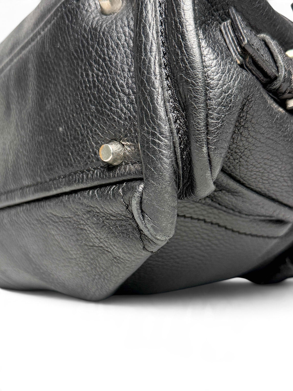 Prada Vitello Daino Black Leather Tote Bag
