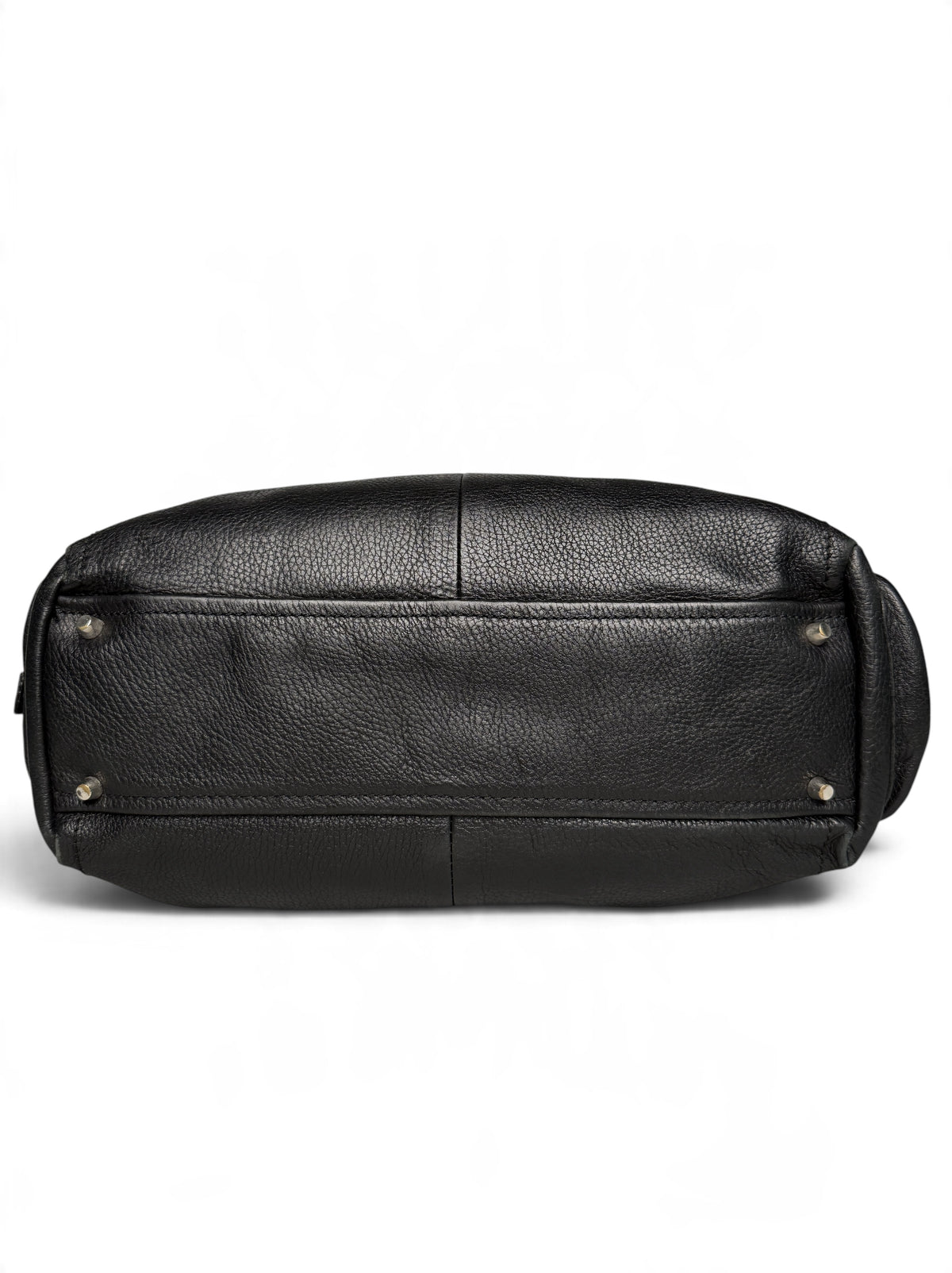 Prada Vitello Daino Black Leather Tote Bag