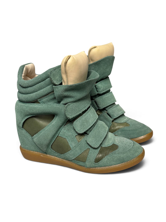 Isabel Marant Bekett Wedge Sneaker Turquoise (38)