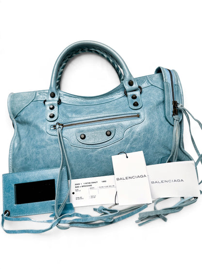 Balenciaga Classic City Bag Light Blue