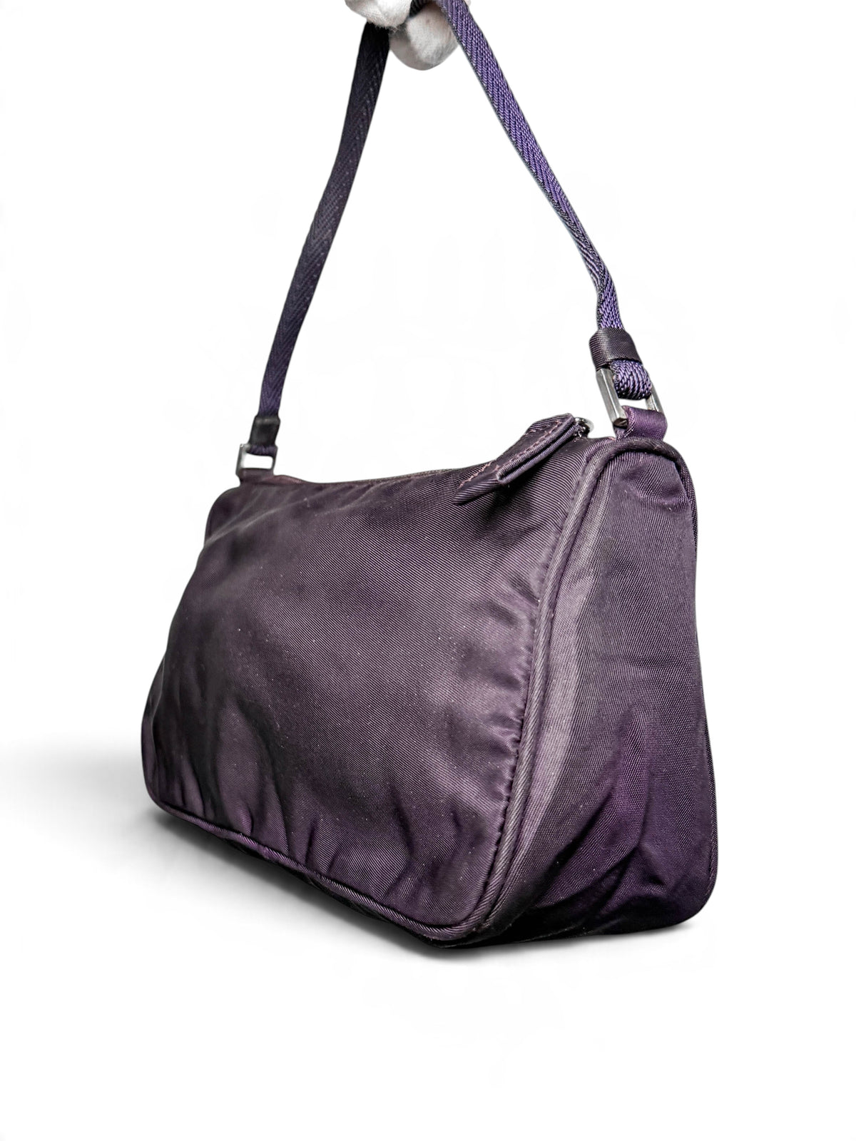Prada Nylon Pochette Dark Purple