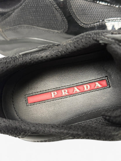 Prada Vintage America's Cup Black Patent Leather