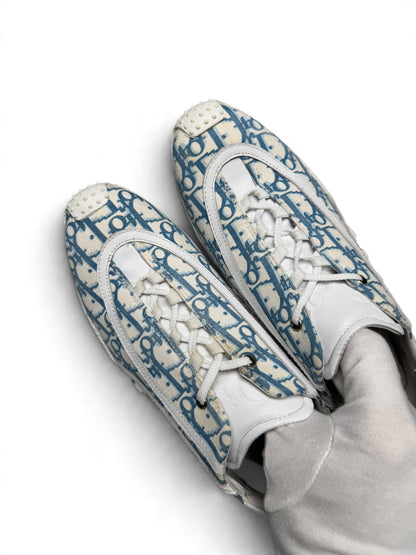 Dior Vintage Monogram Sneaker Canvas/Leather Blue/White
